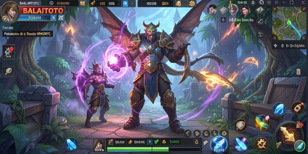 Tampilan gameplay menarik di dunia BALAITOTO yang penuh petualangan MMORPG.