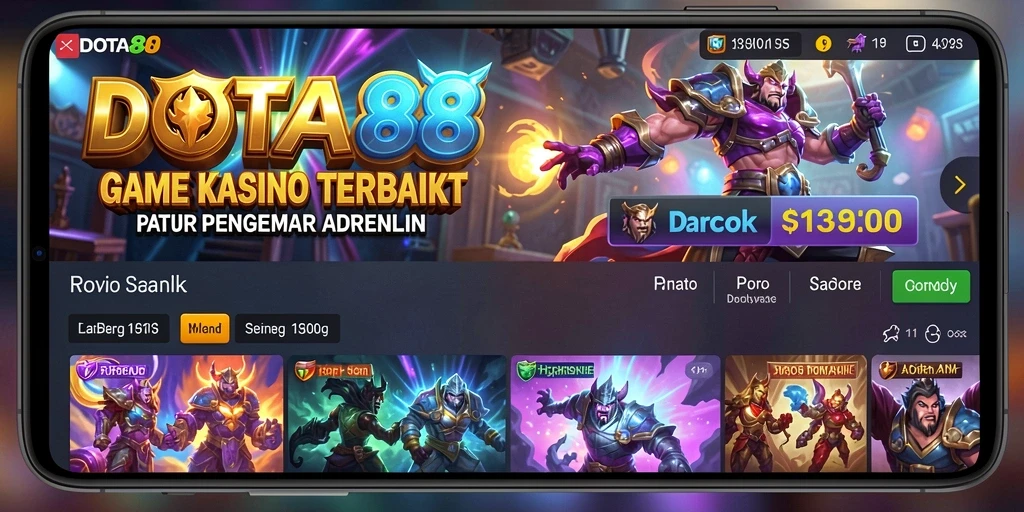 Tampilan gameplay DOTA88 yang seru dan mendebarkan.