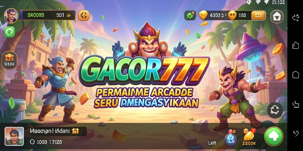 Screenshot GACOR777 menampilkan gameplay Arcade yang seru dan penuh tantangan.