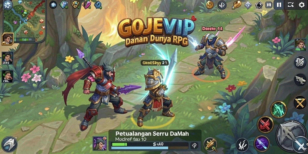 Tampilan gameplay RPG yang menarik dan penuh aksi.