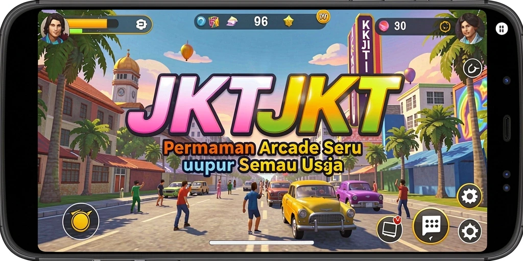 Tampilan gameplay JKTJKT yang seru dan menantang.