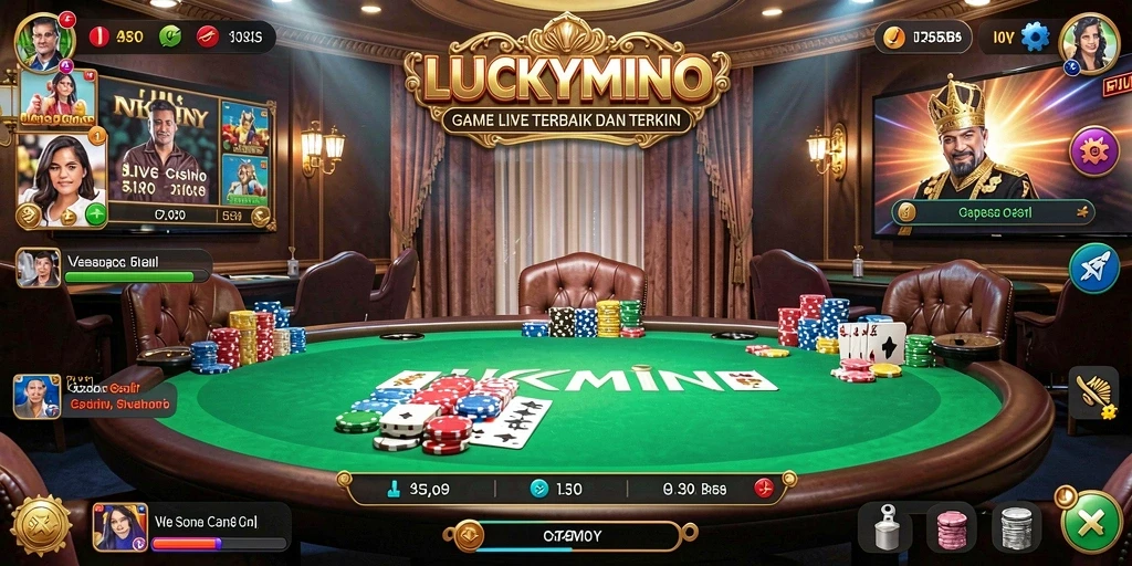 Gameplay menarik di LUCKYMINO dengan dealer profesional.