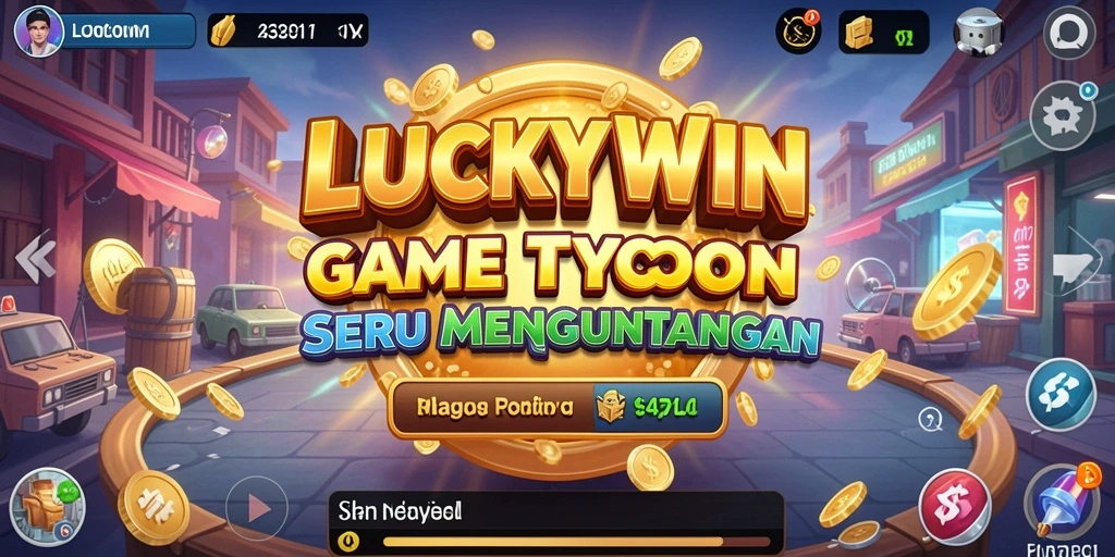 Tampilan gameplay seru di LUCKYWIN dengan elemen Tycoon yang mendalam.