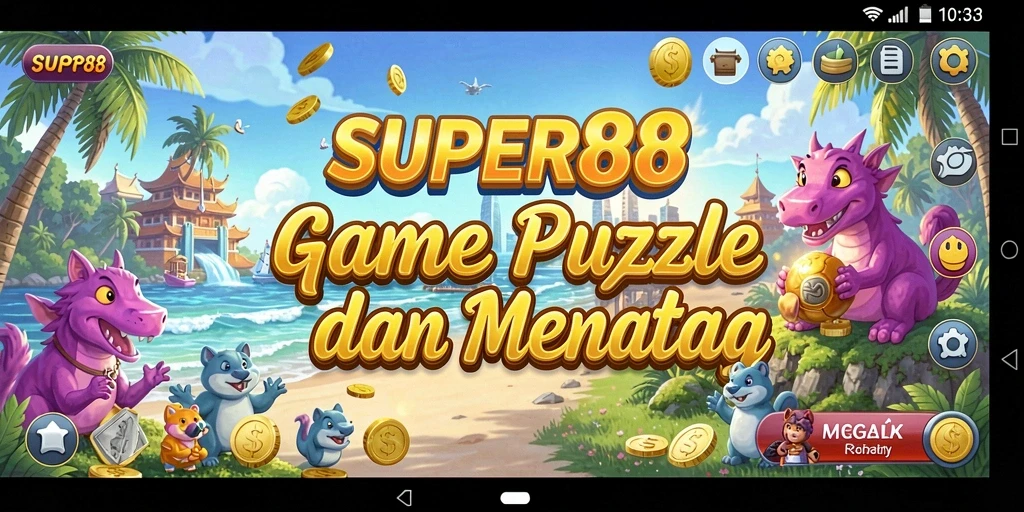Tampilan gameplay SUPER88 yang menarik dan penuh warna.