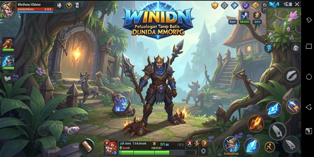 Tampilan gameplay menarik dalam dunia fantastis WINIDN.
