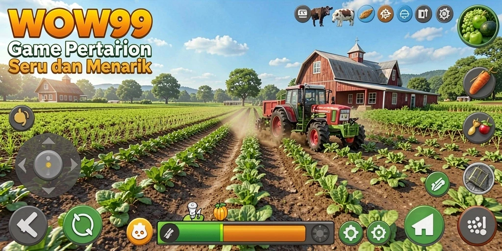 Tampilan menawan dari gameplay Farming WOW99 yang seru.